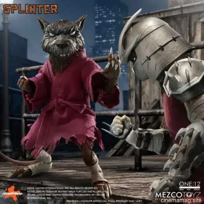 Teenage Mutant Ninja Turtles One:12 Collective figura d'azione Splinter svelata da Mezco Toyz