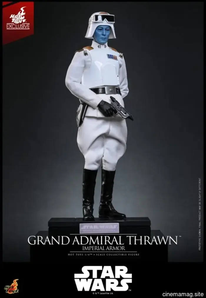 Grand Admiral Thrawn wears Imperial Armor in Hot Toys' newest sixth scale figure from Star Wars.