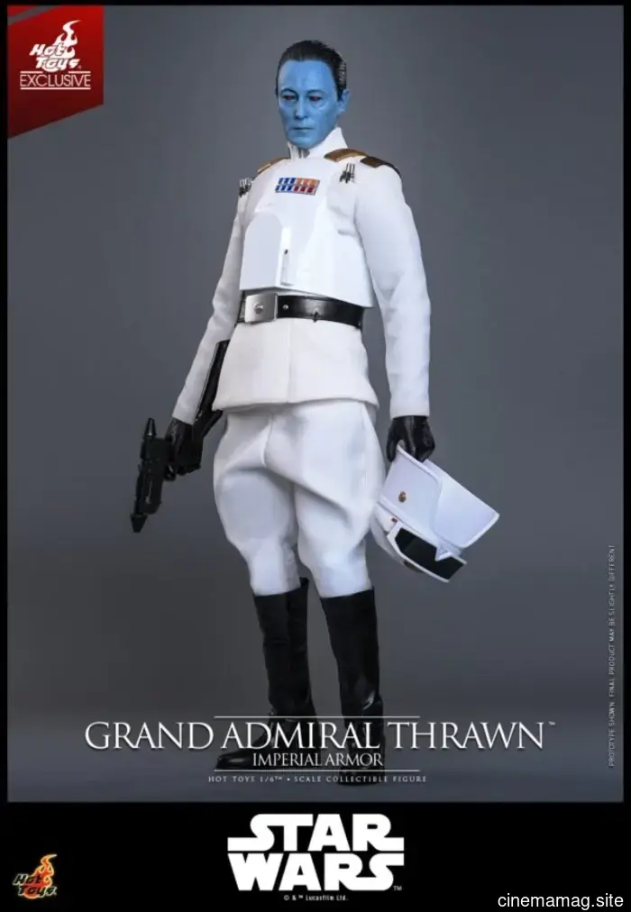 Grand Admiral Thrawn wears Imperial Armor in Hot Toys' newest sixth scale figure from Star Wars.