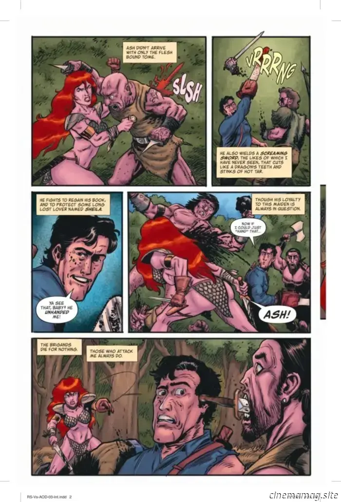 Take a first look at Red Sonja vs. The Army of Darkness #3 with an early sneak peek preview.