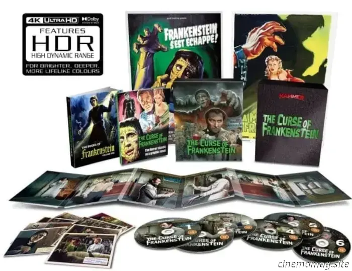 Hammer Films is releasing The Curse of Frankenstein in 4K Ultra HD.