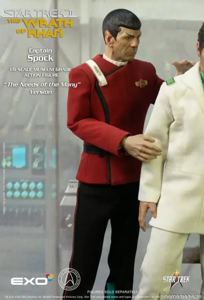 EXO-6 has revealed the 'Needs of Many' figure of Captain Spock from Star Trek II: The Wrath of Khan.