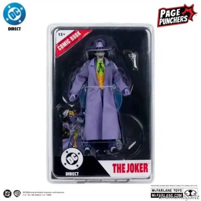 McFarlane Toys представляет серию Page Punchers с Суперменом, Джокером и Бэтменом: «Темный рыцарь возвращается».