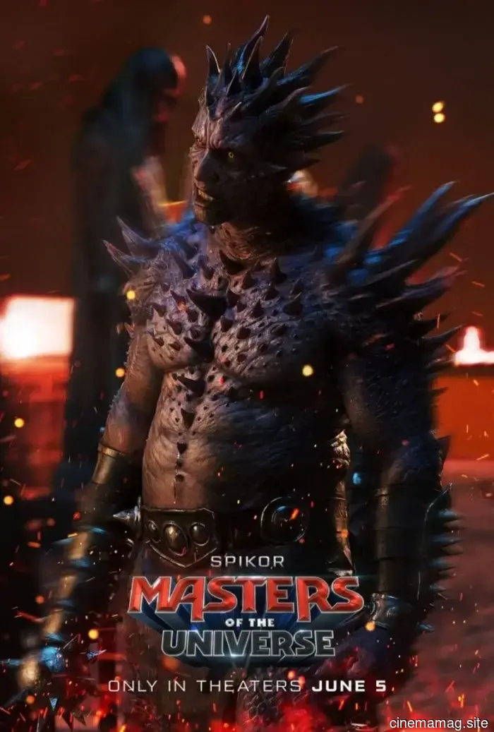 Character posters for Masters of the Universe highlight the movie's heroes and villains.