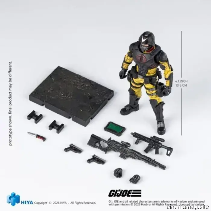Hiya Toys has revealed the G.I. Joe Python Patrol Cobra Officer action figure from the Exquisite Basic Series.