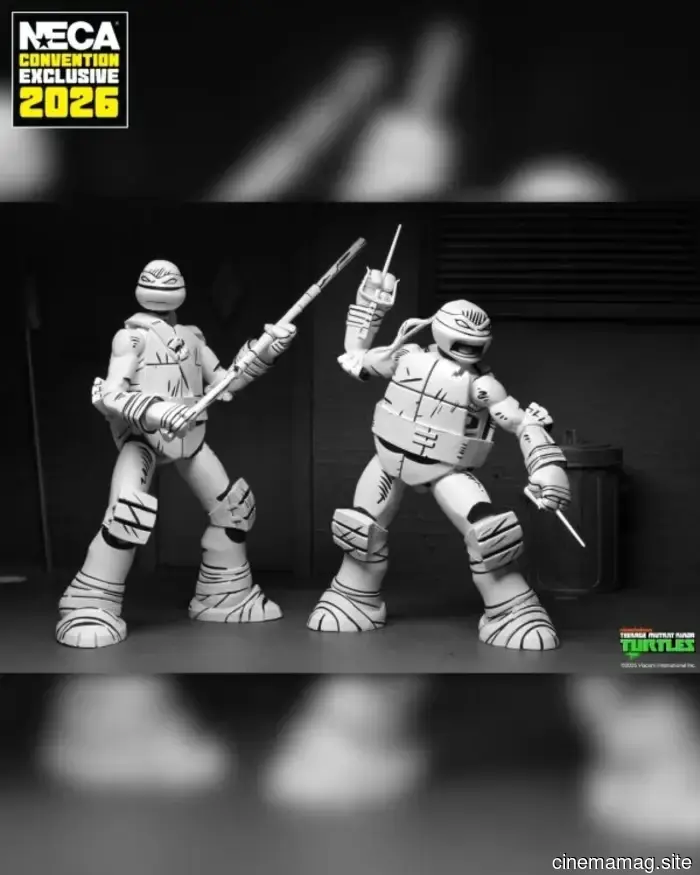 NECA presenta el set de figuras de acción exclusivo de la convención de las Tortugas Ninja 2026.