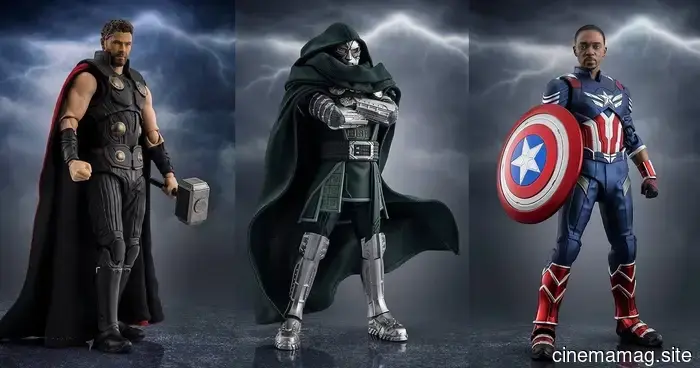Tamashii Nations представляет фигурки S.H.Figuarts Avengers: Судный день Доктора Дум, Тора и Капитана Америки.