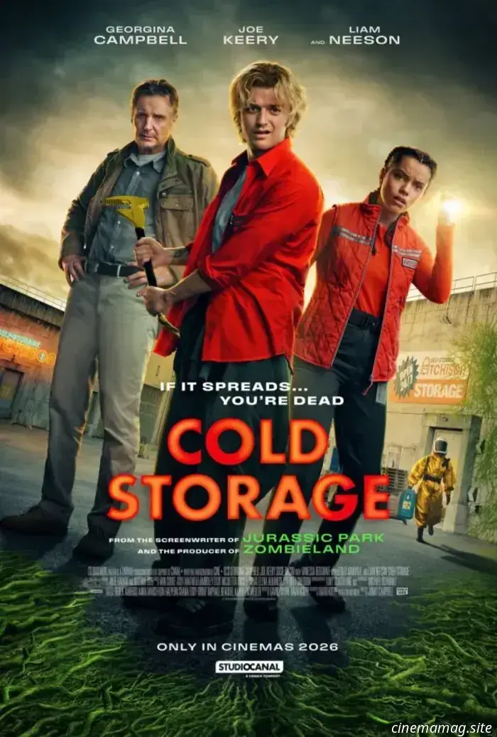 Nuovo trailer di Cold Storage con protagonisti Joe Keery, Georgina Campbell e Liam Neeson