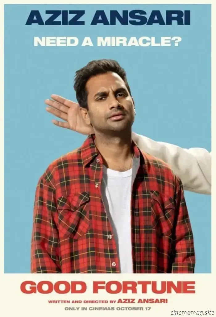 Aziz Ansari's Good Fortune is graced with a collection of character posters.