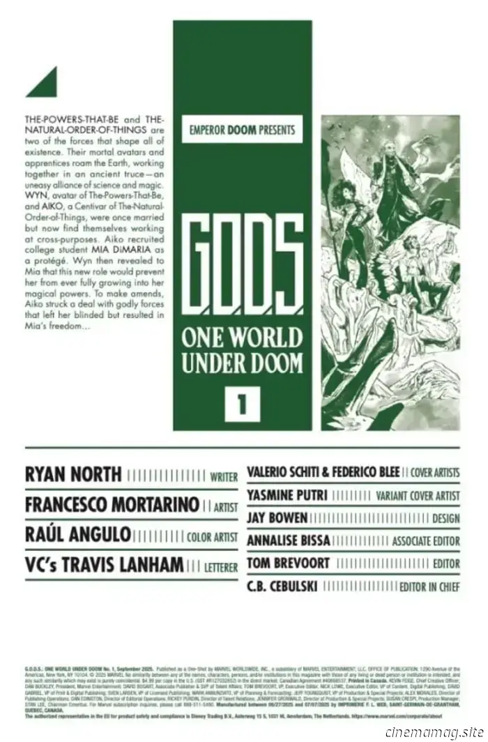 G.O.D.S. One World Under Doom #1 - Preview of the Comic Book