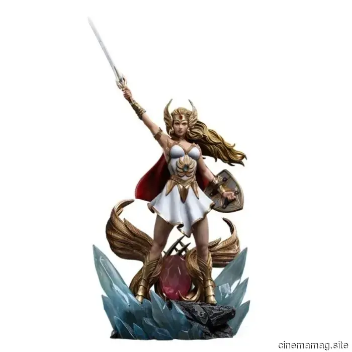She-Ra is presented with Iron Studios' newest collectible statue from the Masters of the Universe series.