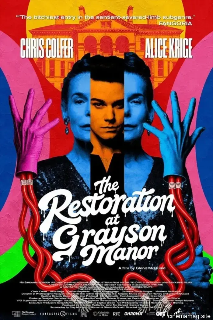 Trailer per la commedia horror gotica The Restoration at Grayson Manor con Chris Colfer e Alice Krige
