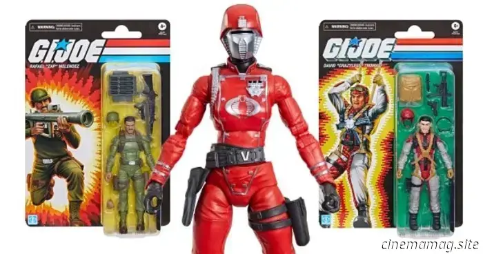 Retro cardback della serie G.I. Joe Classified: Crimson Guard femminile, Crazylegs e Zap svelati da Hasbro