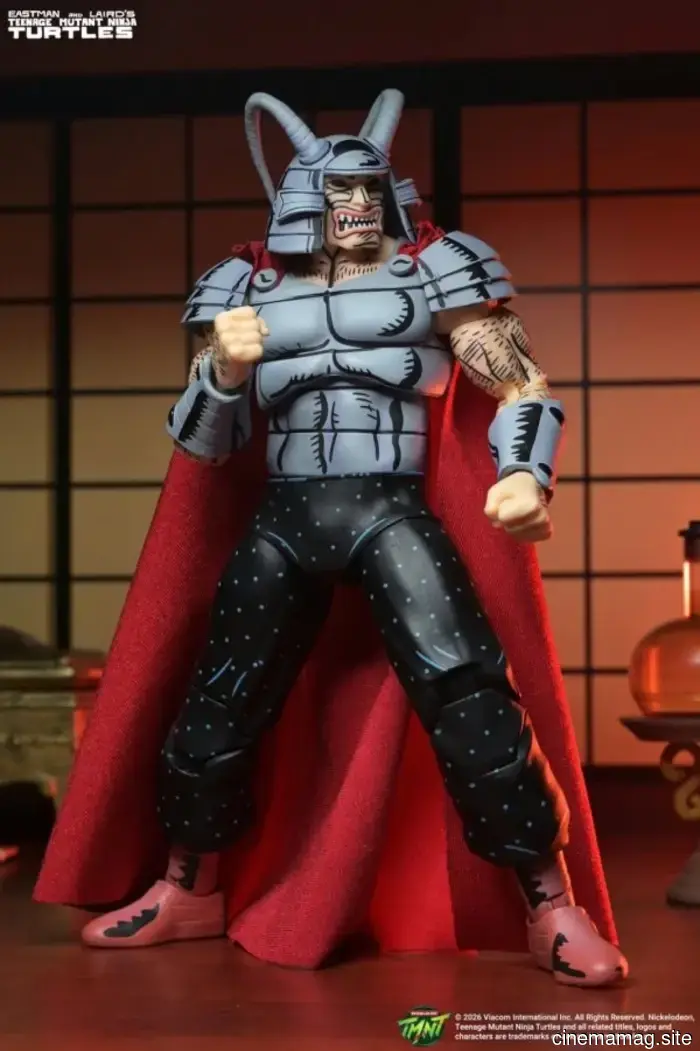 Savanti Romero puts on his Warlord costume for NECA's latest Teenage Mutant Ninja Turtles release.