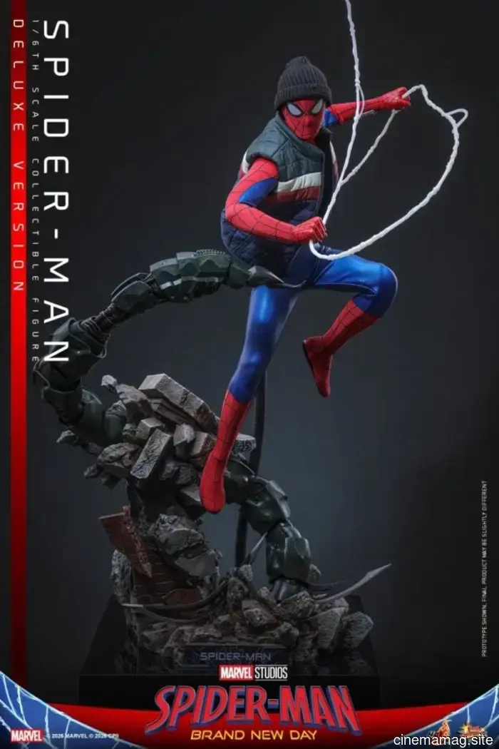 Spider-Man: Brand New Day figura de sexta escala presentada por Hot Toys