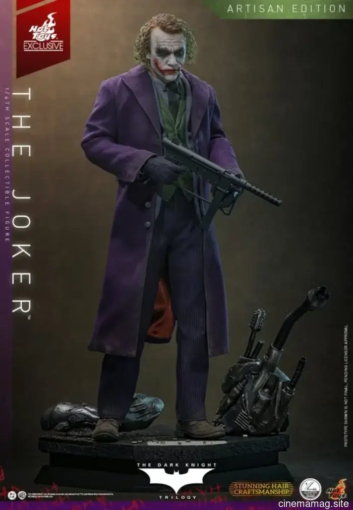 Hot Toys reveals a quarter scale collectible figure of The Joker from The Dark Knight.