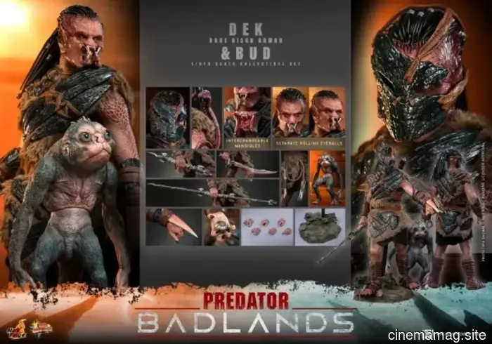 Hot Toys is set to release the sixth scale action figure set of Dex and Bud from Predator: Badlands.