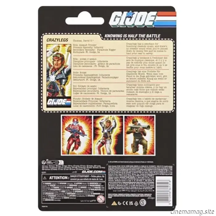 Retro cardback della serie G.I. Joe Classified: Crimson Guard femminile, Crazylegs e Zap svelati da Hasbro