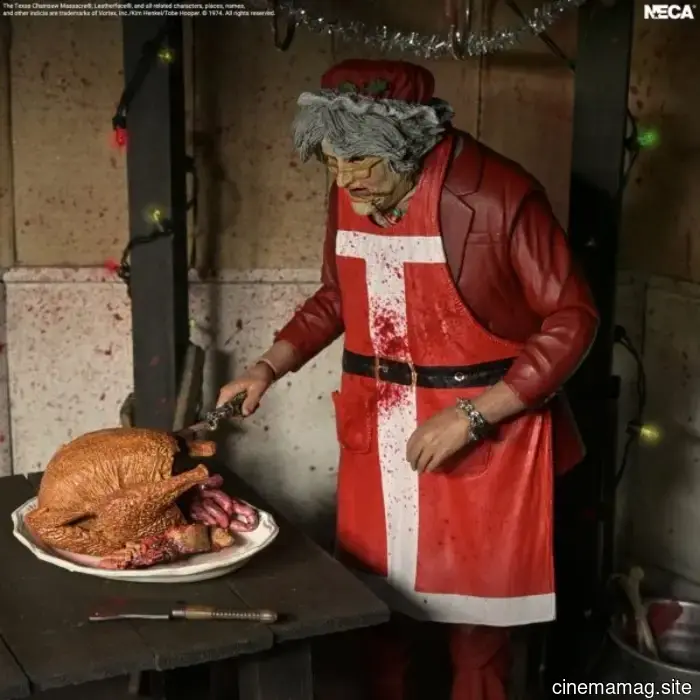Santa Leatherface is now part of NECA's Texas Chainsaw Massacre action figure series.