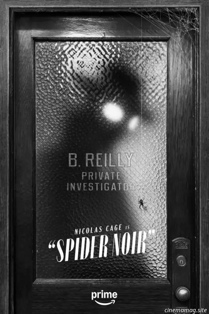 Initial teaser poster for Spider-Noir featuring Nicolas Cage.