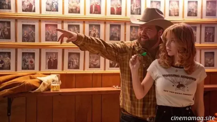 The Americana trailer features Sydney Sweeney and Paul Walter Hauser in a contemporary Western setting.