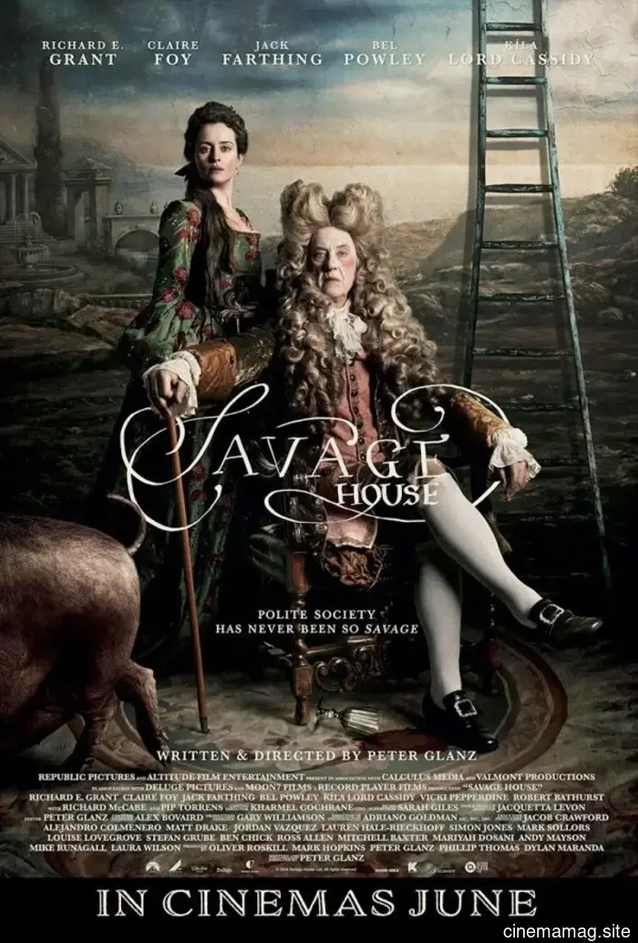 In the trailer for Savage House, Richard E. Grant and Claire Foy attempt to ascend the social hierarchy.