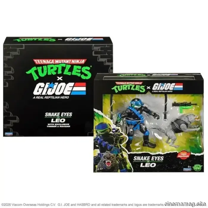 Teenage Mutant Ninja Turtles x G.I. Joe Snake Eyes x Leo e Timber x Rahzar 2-pack in arrivo al Comic-Con da Playmates Toys
