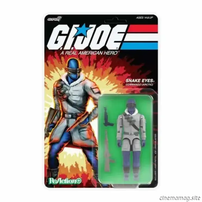 Arctic Destro, Arctic Snake Eyes, Big Lob, and Pythona are now part of Super7’s G.I. Joe: ReAction+ figure collection.