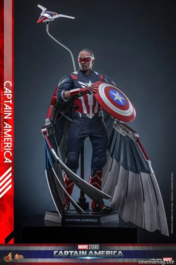 Hot Toys presenta Capitán América: Brave New World Sam Wilson Cap figura de sexta escala