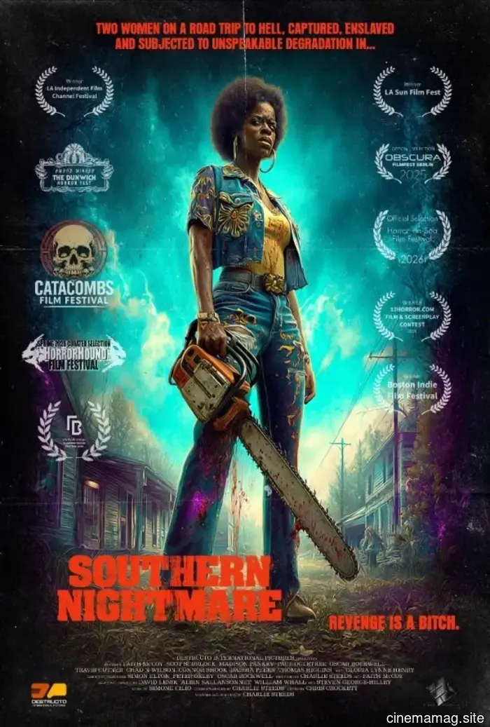 A road trip through Texas becomes a Southern Nightmare in the trailer for this grindhouse-inspired horror film.