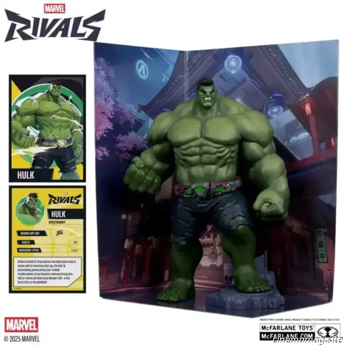 McFarlane Toys presentó las figuras coleccionables de Hulk y Venom de Marvel Rivals.