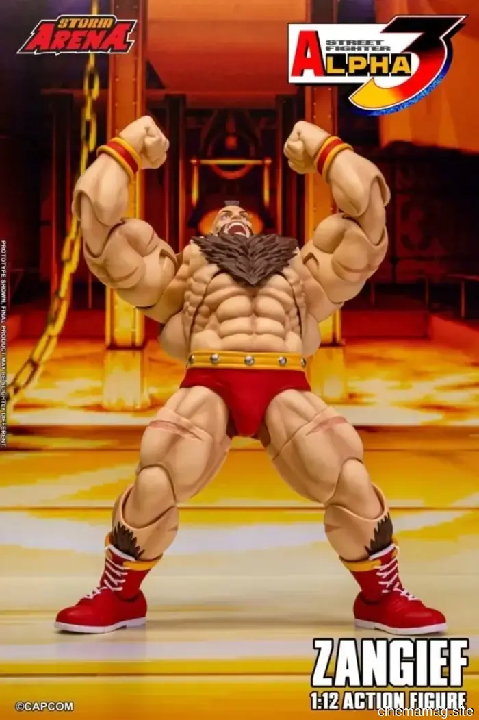 Storm Collectibles has revealed a 1:12 scale action figure of Zangief from Street Fighter Alpha 3.