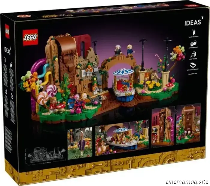 El set clásico de la película LEGO Ideas Willy Wonka & the Chocolate Factory se lanzará en septiembre.