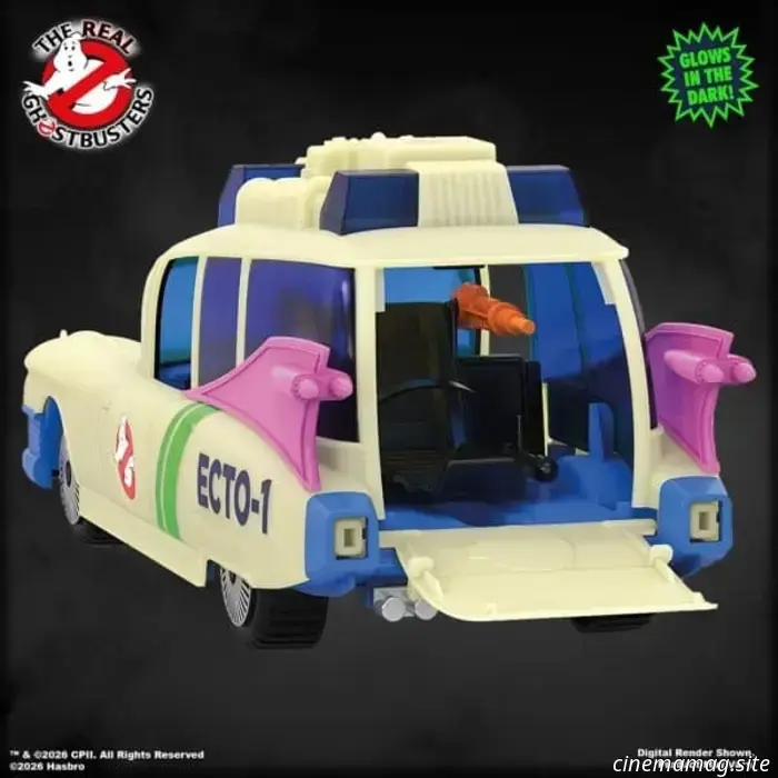 Hasbro officially presented The Real Ghostbusters Kenner Classics Ecto-Glow Ecto-1.