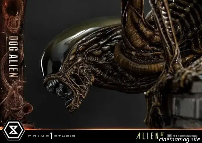 Estatua coleccionable de la serie Masterline del Museo Alien XL del Perro Alien 3 presentada por Prime 1 Studio