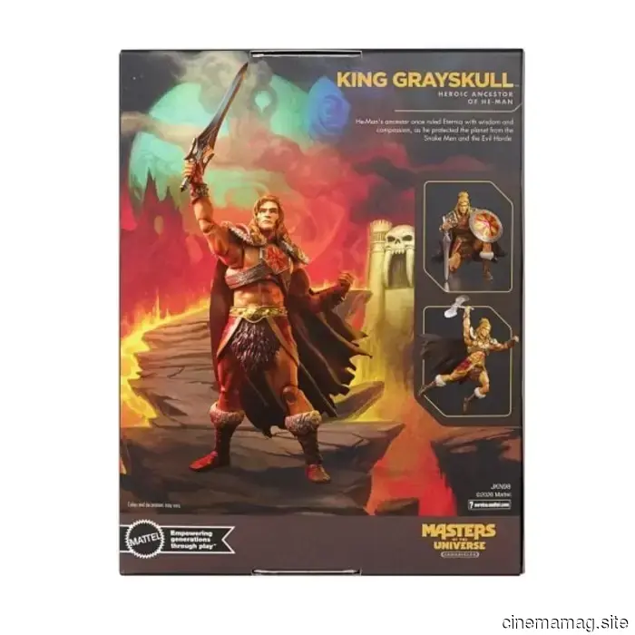 Mattel has revealed the action figure of King Grayskull from the Masters of the Universe Chronicles.
