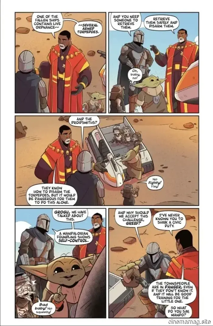Vista previa del cómic – Star Wars: The Mandalorian y Grogu – Peligro en la oscuridad