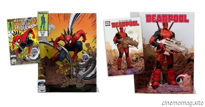 McFarlane presents new sixth scale collectibles of Spider-Man and Deadpool.