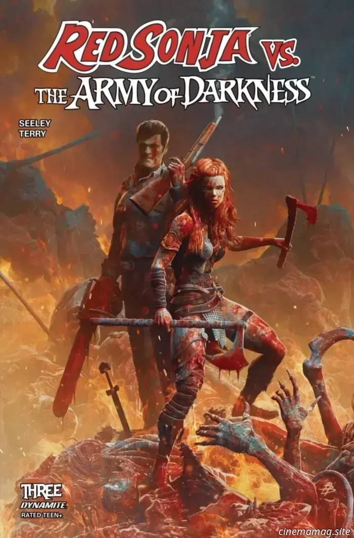 Take a first look at Red Sonja vs. The Army of Darkness #3 with an early sneak peek preview.