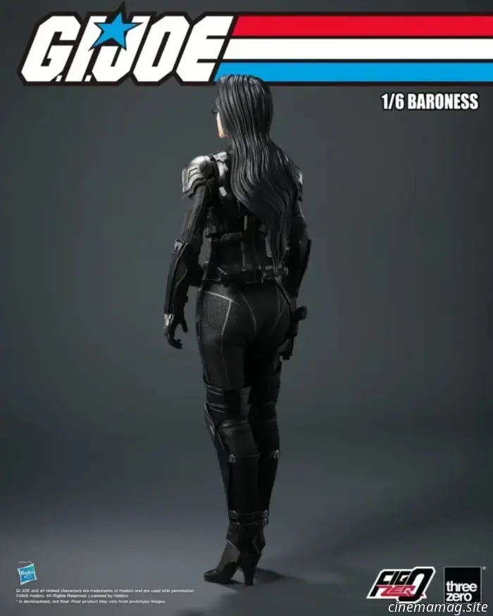 The Baroness is added to threezero's collection of sixth scale action figures from G.I. Joe.