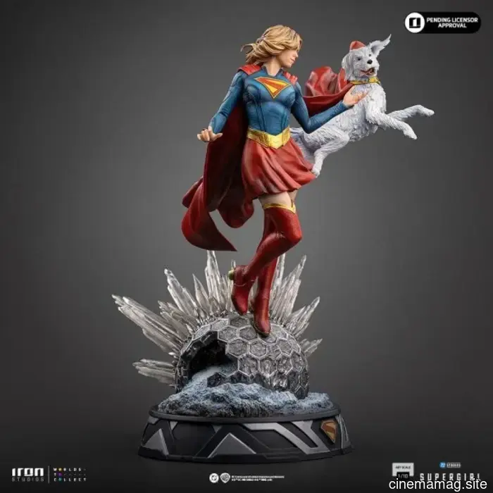 Iron Studios reveals a collectible statue of Supergirl and Krypto.