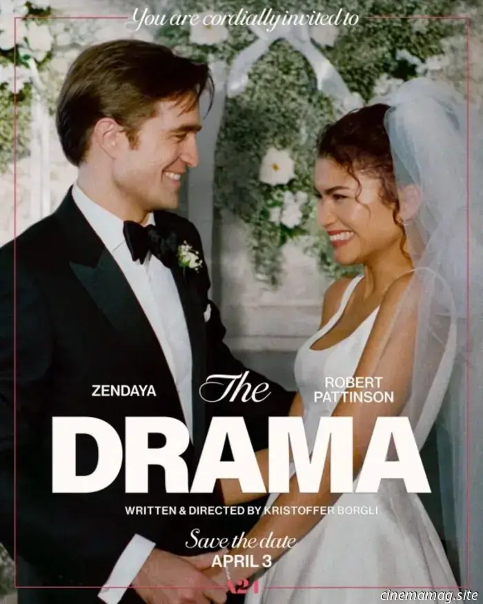 New trailer and posters released for The Drama featuring Zendaya and Robert Pattinson.