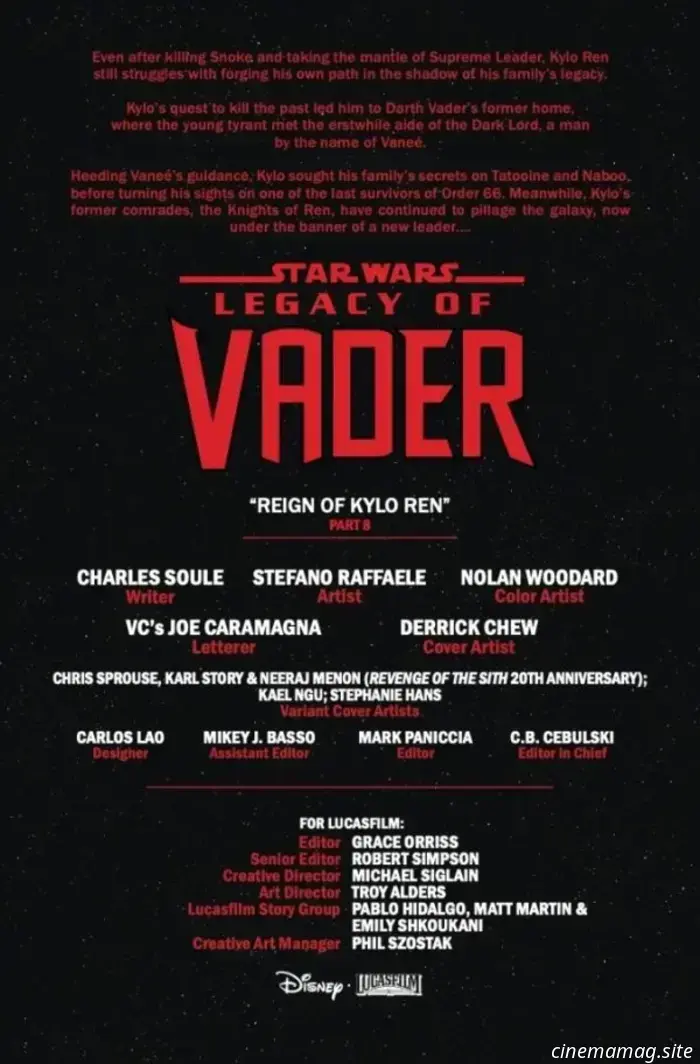 Познакомьтесь с Тавой Рен в превью комикса Marvel's Star Wars: Legacy of Vader №8