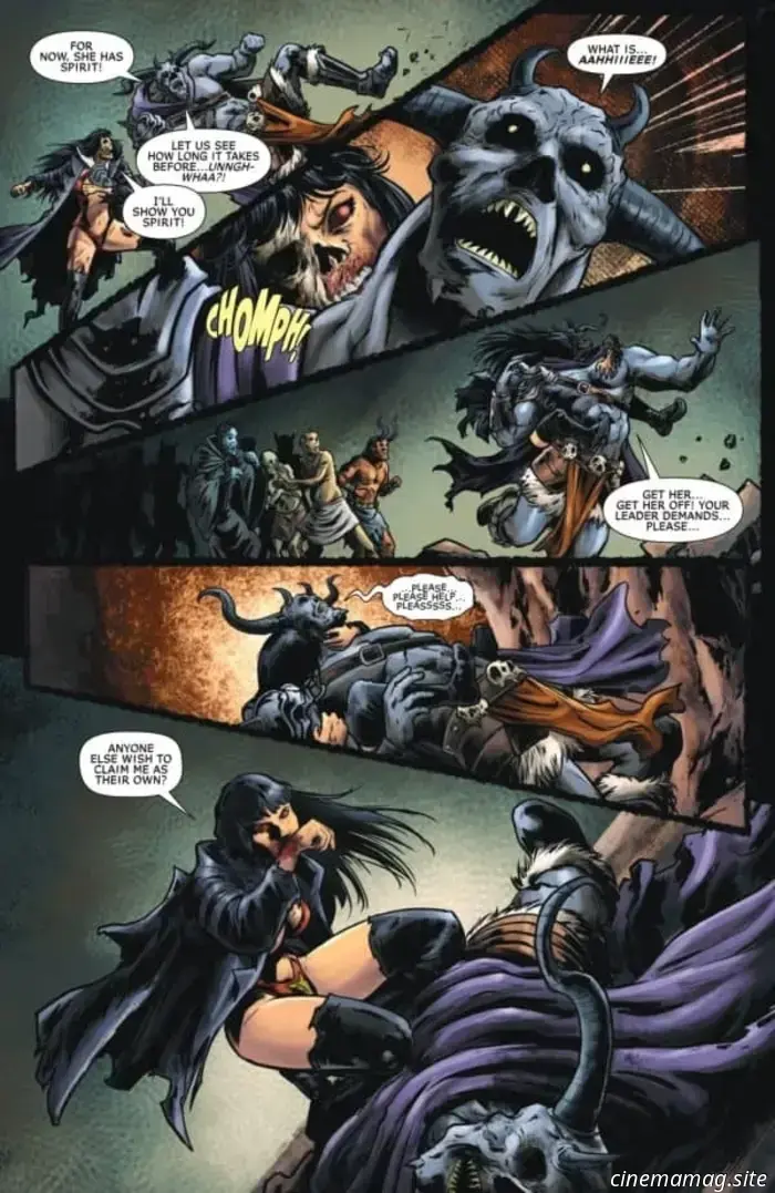 Get a sneak peek at the apocalyptic scene of Vampirella: Armageddon with the first look at issue #2.