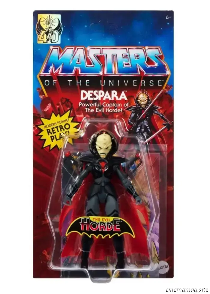 Mattel commemorates 40 years of She-Ra with the release of the Despara figure from the Masters of the Universe Origins line.