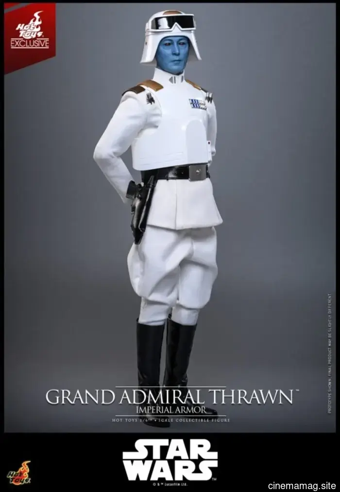 Grand Admiral Thrawn wears Imperial Armor in Hot Toys' newest sixth scale figure from Star Wars.