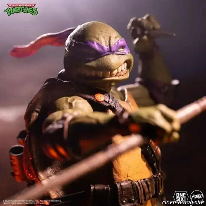 Donatello inaugura la nuova linea di action figure in scala 1/6 delle Tartarughe Ninja di Mondo.