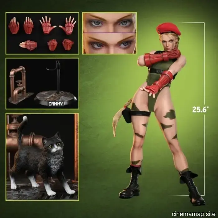 Cammy receives a high-quality 1:3 scale silicon figure from Street Fighter 6, produced by Infinity Studio.