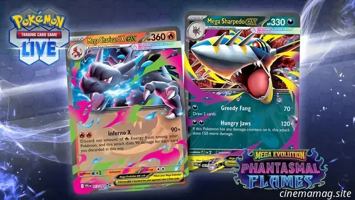 The Mega Evolution – Phantasmal Flames expansion is now available for the Pokémon Trading Card Game.