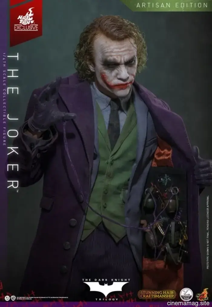 Hot Toys reveals a quarter scale collectible figure of The Joker from The Dark Knight.